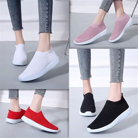 women's athletic shoes without laces.